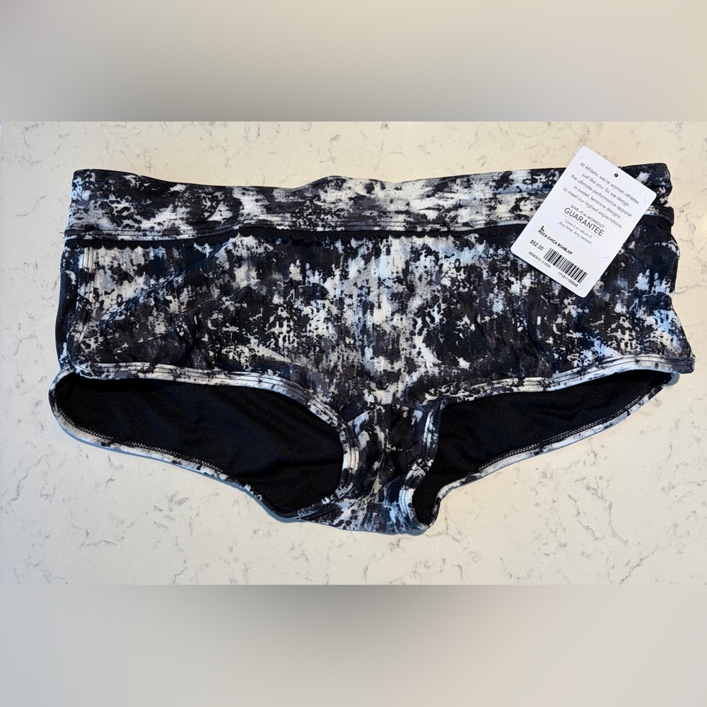 Athleta Black and White Bikini Bottom